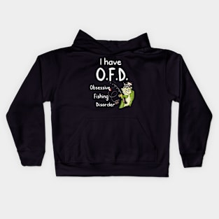 i have OFD fishing shirt Kids Hoodie